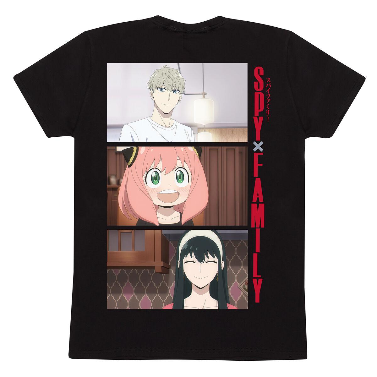 Spy X Family kortærmet T-shirt Trio Shots, sort unisex - M billede