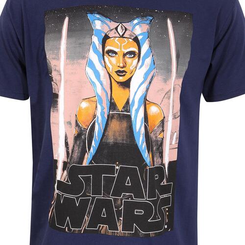 Kortærmet T-shirt Star Wars White Blades Blå Unisex L