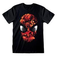 Kortærmet T-shirt Spider-Man Character Roster Sort Unisex L