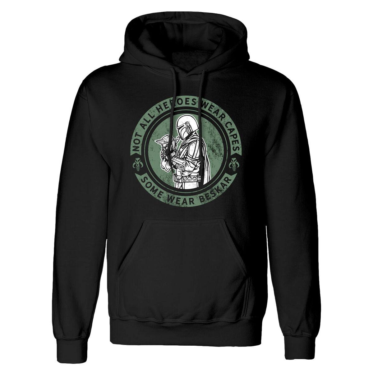 Hættetrøje til Mænd The Mandalorian Wear Beskar Sort L