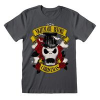Kortærmet T-shirt The Nightmare Before Christmas Top Hat Jack Grafit Unisex M