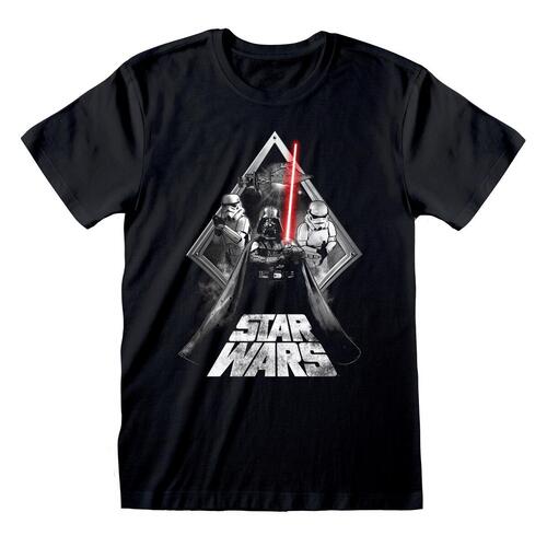 Kortærmet T-shirt Star Wars Galaxy Portal Sort Unisex S
