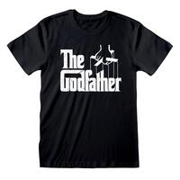 Kortærmet T-shirt The Godfather Logo Sort Unisex S