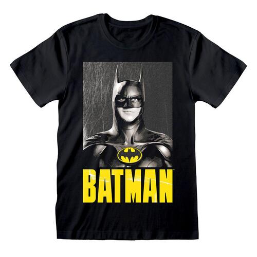 Kortærmet T-shirt Batman Keaton Batman Sort Unisex S