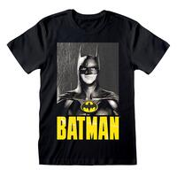 Kortærmet T-shirt Batman Keaton Batman Sort Unisex XL