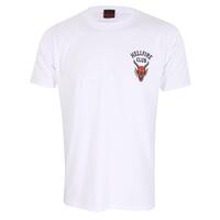 Kortærmet T-shirt Stranger Things Helfire Club Hvid Unisex S