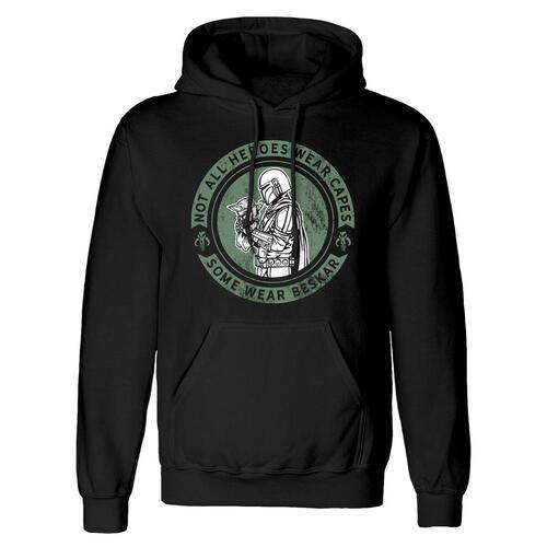 Hættetrøje til Mænd The Mandalorian Wear Beskar Sort S