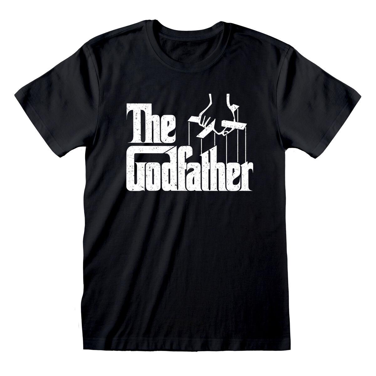 Kortærmet T-shirt The Godfather Logo Sort Unisex M