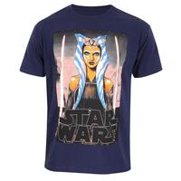 Kortærmet T-shirt Star Wars White Blades Blå Unisex S