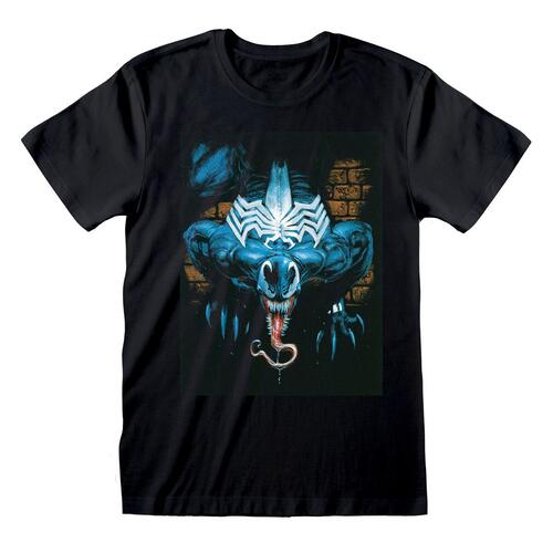 Kortærmet T-shirt Marvel Wall Lurker Sort Unisex XL