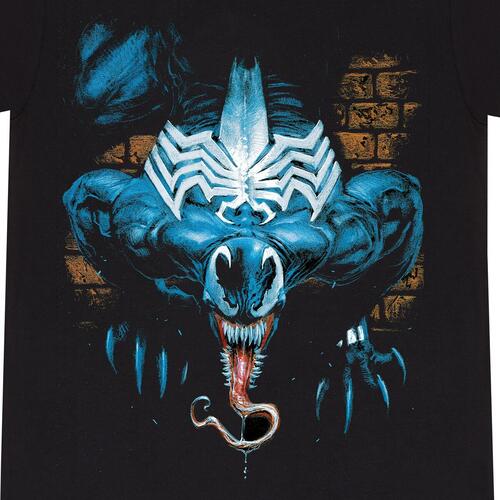 Kortærmet T-shirt Marvel Wall Lurker Sort Unisex XL