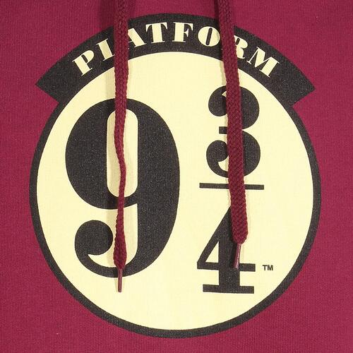 Unisex Hættetrøje Harry Potter Platform 9 and 3 Quarters Bourgogne XL