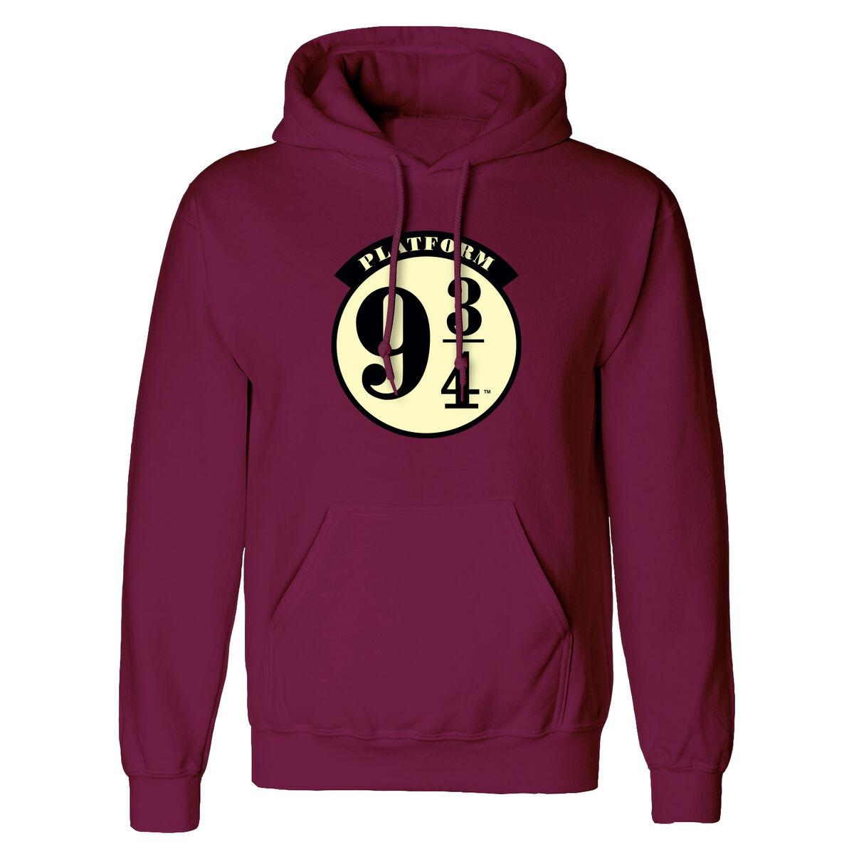 Unisex Hættetrøje Harry Potter Platform 9 and 3 Quarters Bourgogne XXL