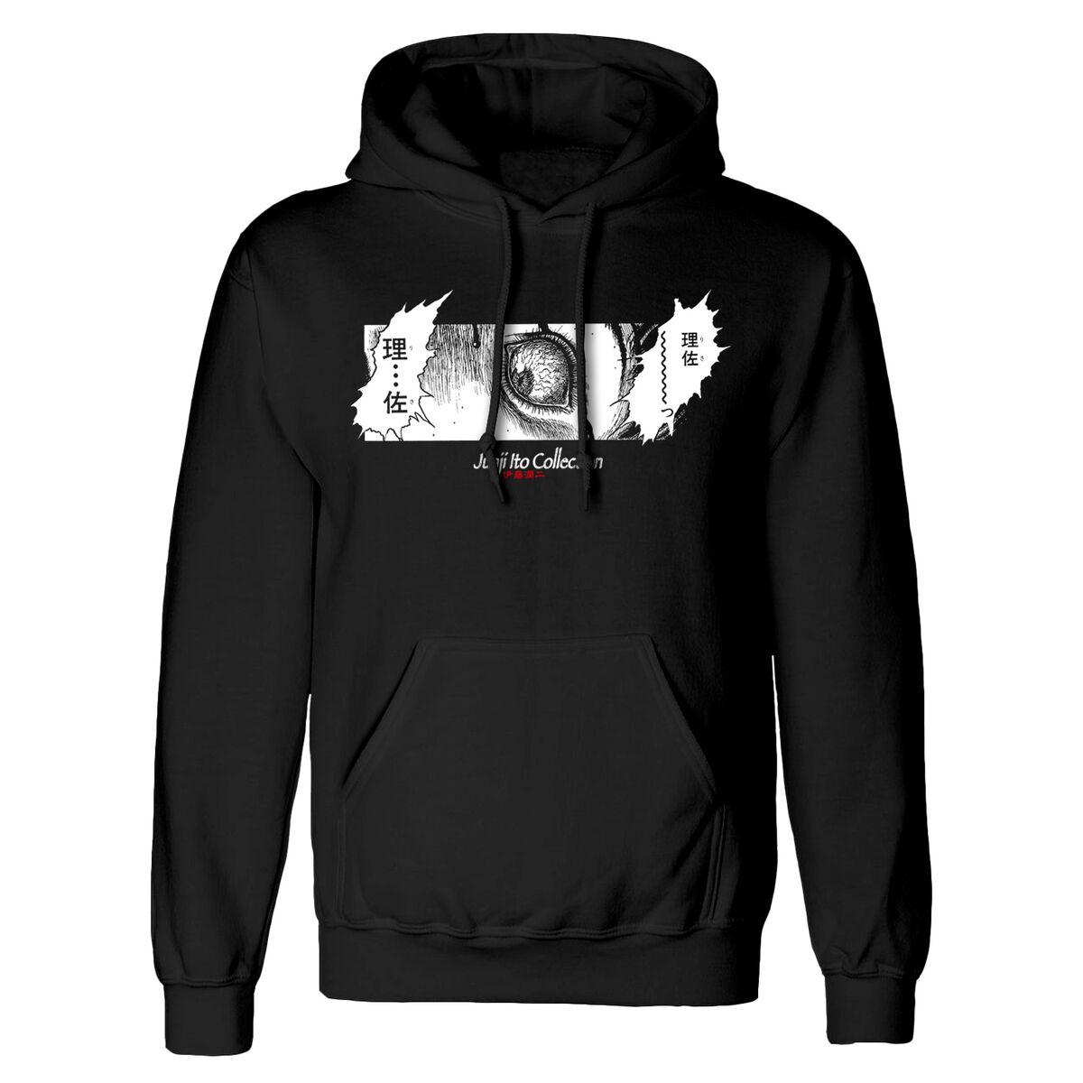 Junji Ito hættetrøje - Shock, sort (Unisex) XL billede