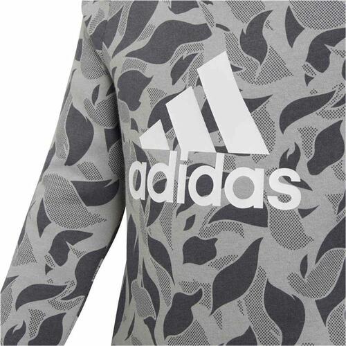 Sweatshirt uden hætte til piger Adidas ID Crew Grå Lysegrå 5-6 år