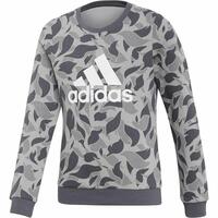 Sweatshirt uden hætte til piger Adidas ID Crew Grå Lysegrå 7-8 år