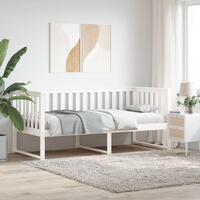 Daybed 90x200 cm massivt fyrretræ hvid
