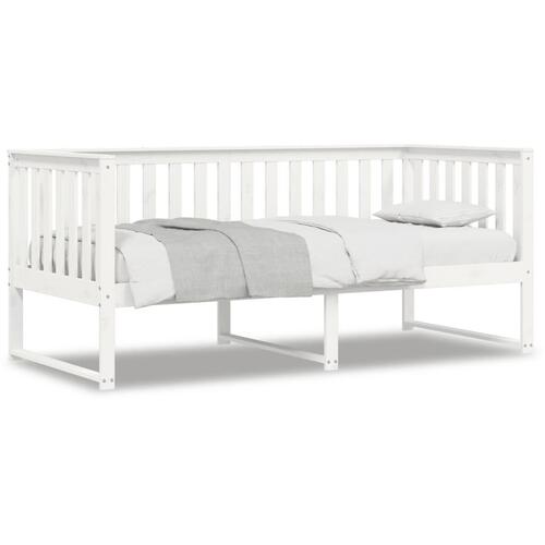Daybed 90x200 cm massivt fyrretræ hvid