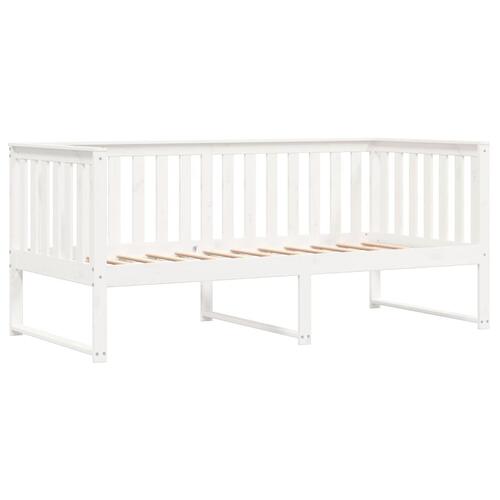 Daybed 90x200 cm massivt fyrretræ hvid