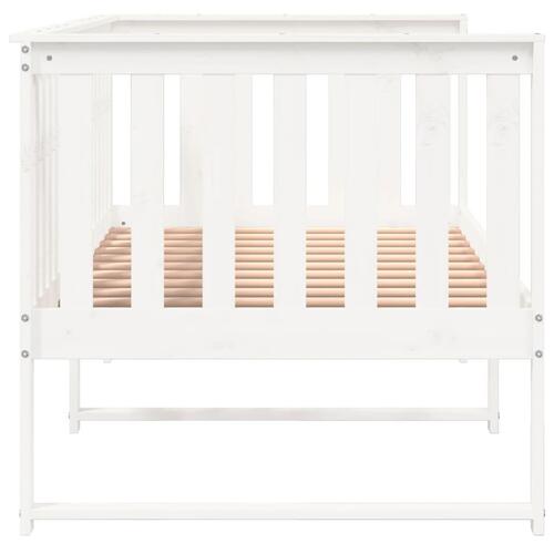 Daybed 90x200 cm massivt fyrretræ hvid