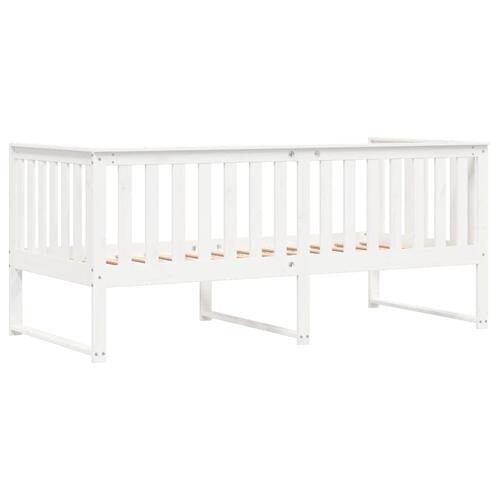 Daybed 90x200 cm massivt fyrretræ hvid