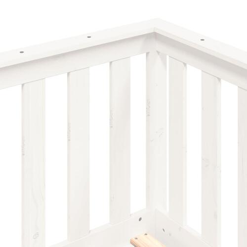 Daybed 90x200 cm massivt fyrretræ hvid