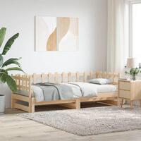 Daybed med udtræk 2x(90x190) cm massivt fyrretræ