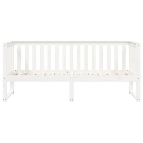 Daybed 90x190 cm massivt fyrretræ hvid
