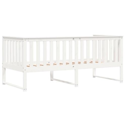Daybed 90x190 cm massivt fyrretræ hvid
