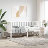 Daybed 100x200 cm massivt fyrretræ hvid
