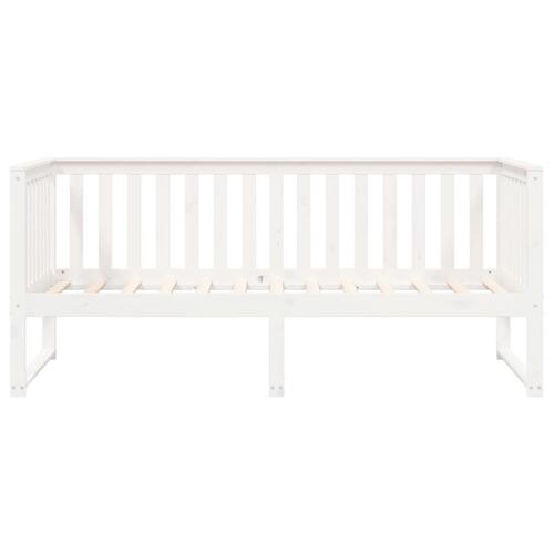 Daybed 100x200 cm massivt fyrretræ hvid