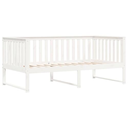 Daybed 100x200 cm massivt fyrretræ hvid