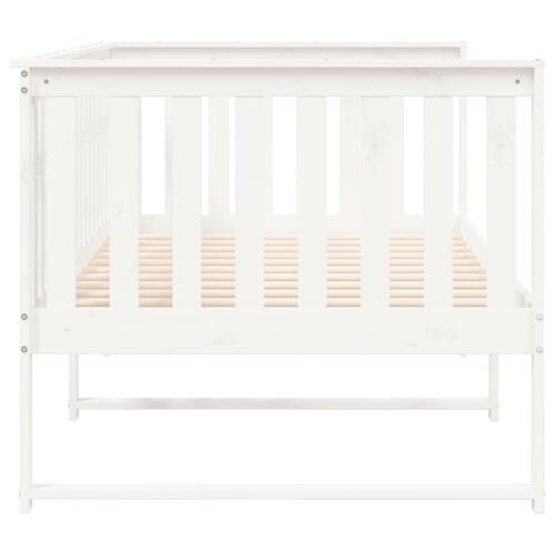 Daybed 100x200 cm massivt fyrretræ hvid