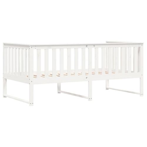 Daybed 100x200 cm massivt fyrretræ hvid
