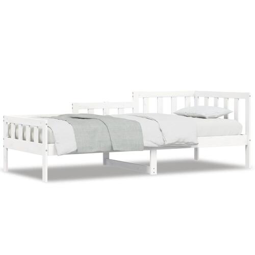 Daybed 90x200 cm massivt fyrretræ hvid