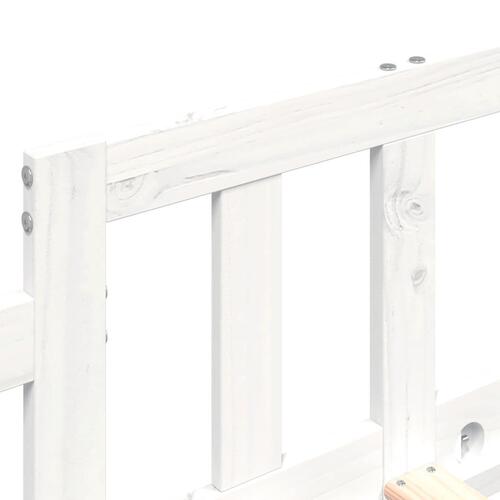 Daybed 90x200 cm massivt fyrretræ hvid