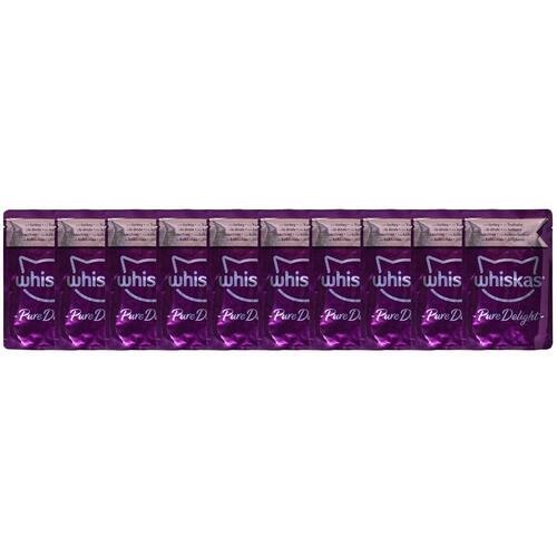 Kattemad Whiskas Pure Delight Kylling Kalkun And Fugle 40 x 85 g