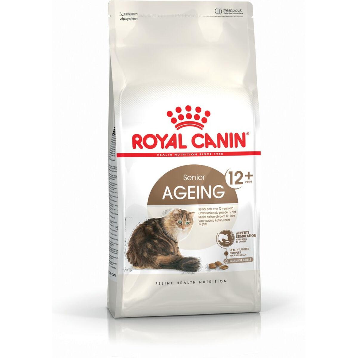 Kattemad Royal Canin Senior Ageing 12+ Ældre Kylling Vegetabilsk Fugle 4 Kg