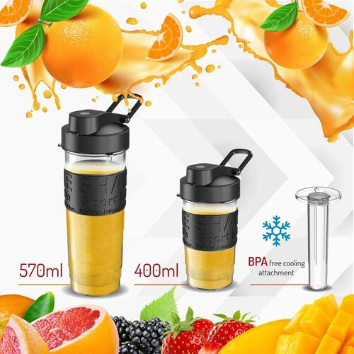 Kop-blender Adler AD 4081 Sølvfarvet 500 W 0,5 L