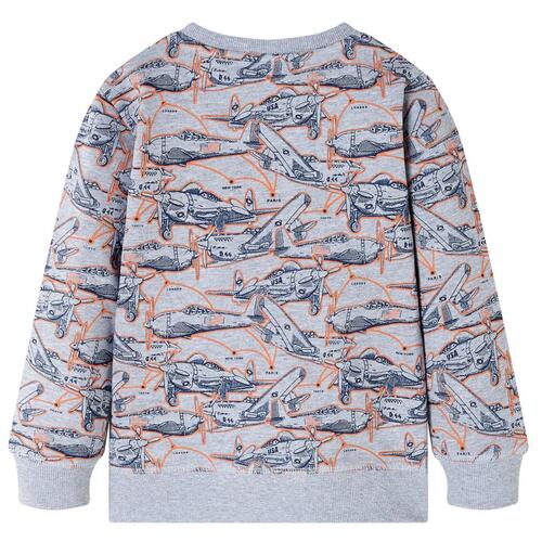 Sweatshirt til børn str. 92 gråmeleret