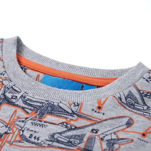 Sweatshirt til børn str. 116 gråmeleret