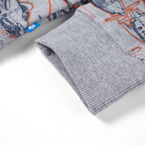 Sweatshirt til børn str. 116 gråmeleret