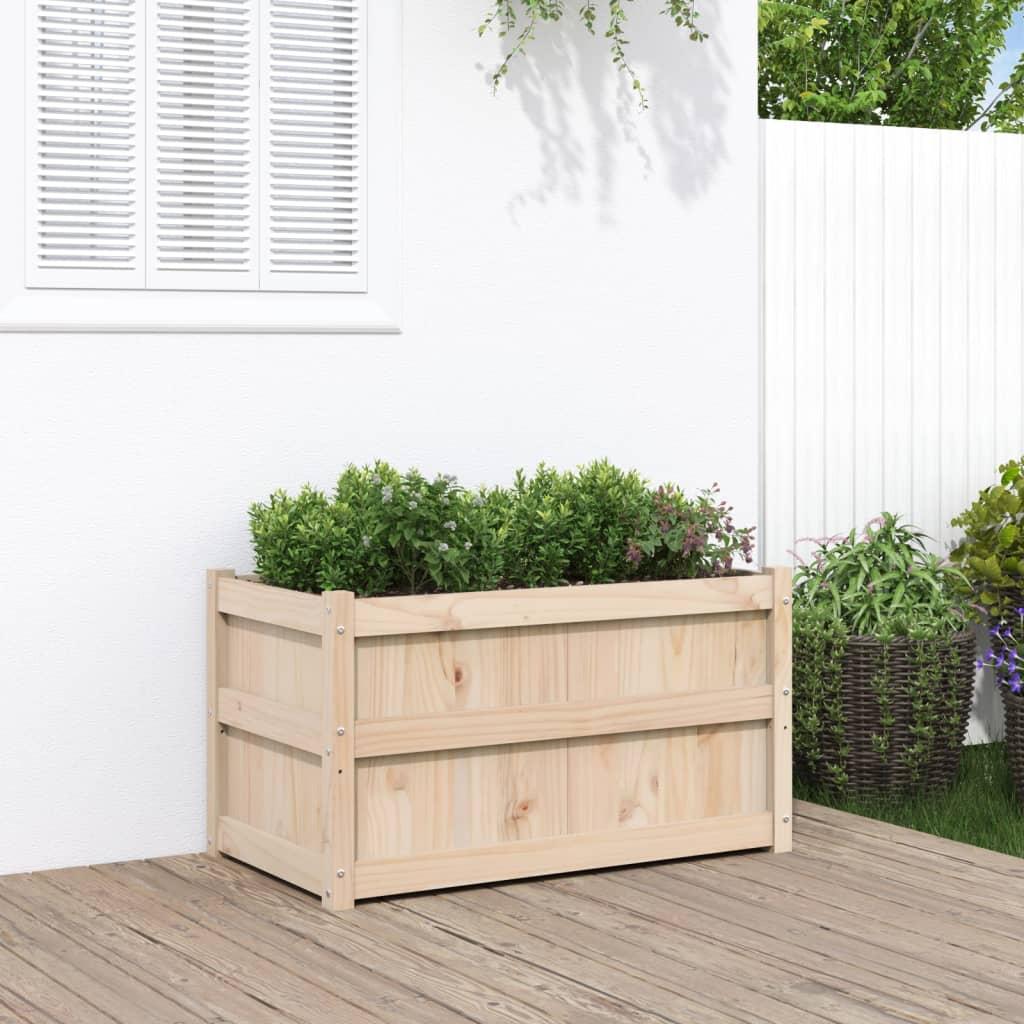 Plantekasse 90x50x50 cm massivt fyrretræ