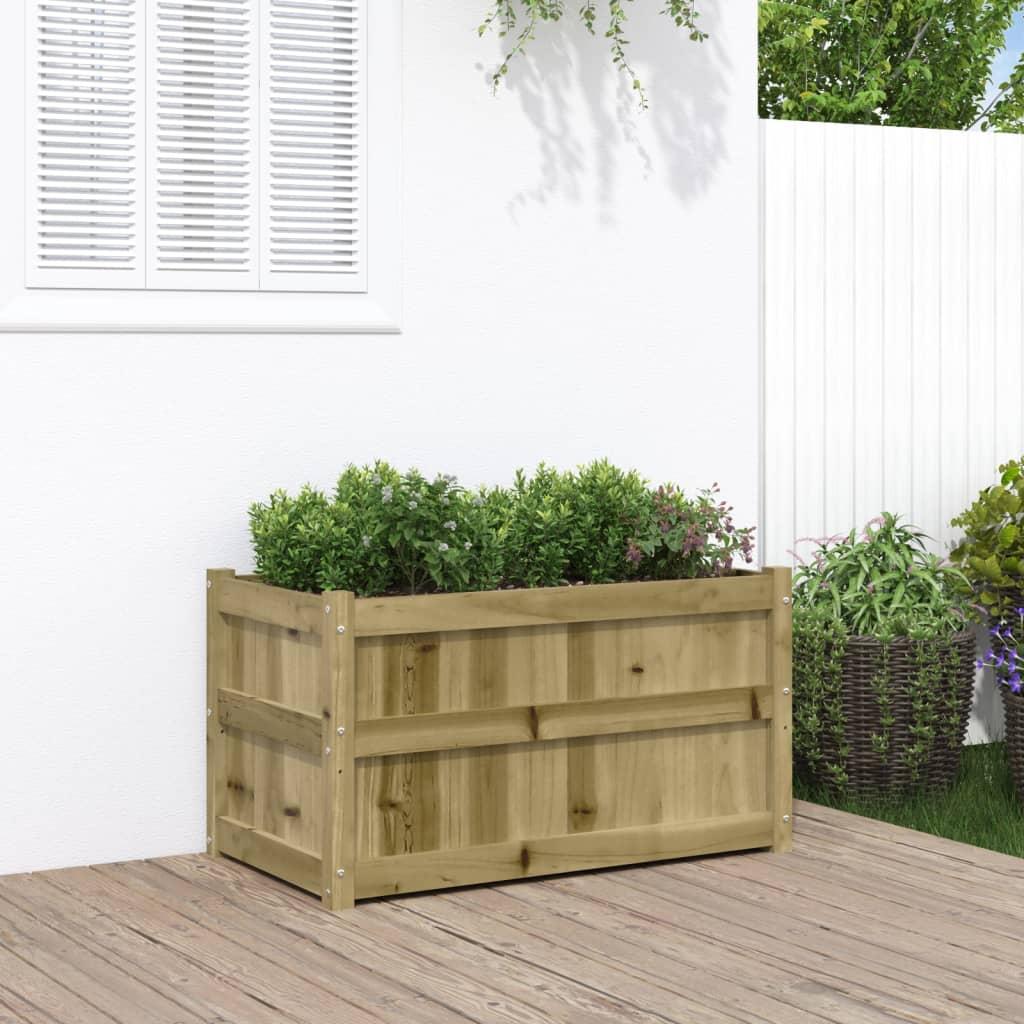 Plantekasse 90x50x50 cm imprægneret fyrretræ