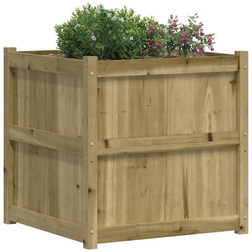 Plantekasse 70x70x70 cm imprægneret fyrretræ