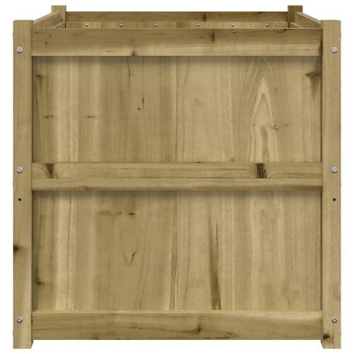 Plantekasse 70x70x70 cm imprægneret fyrretræ