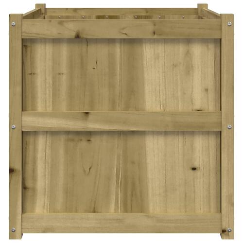 Plantekasse 70x70x70 cm imprægneret fyrretræ