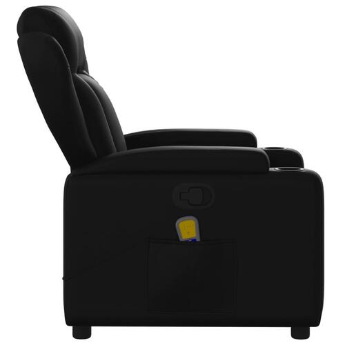 Massagestol kunstlæder sort