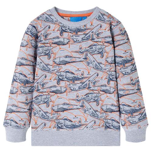 Sweatshirt til børn str. 128 gråmeleret