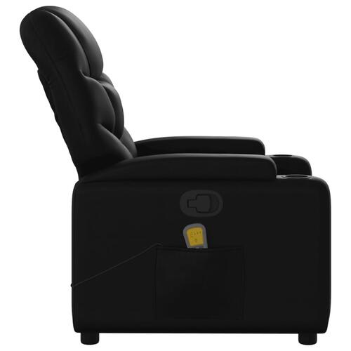 Massagestol kunstlæder sort